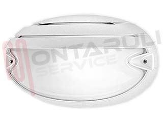 Immagine di PLAFONIERA 1X60W CHIP GRILL 25 E27 OVALE BIANCA