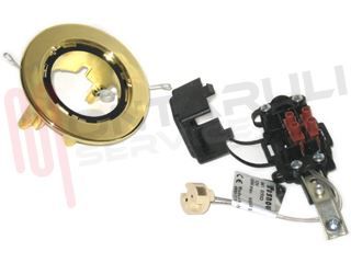 Immagine di FARETTO INCASSO F66 50W SIRIO H50 OTTONE GU5.3 TONDO