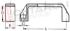 Immagine di MANIGLIA PORTA FRIGO L=426MM. INTERASSE DI FISS. 376MM.