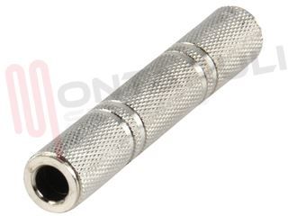 Immagine di ADATTATORE AUDIO 1 JACK FEMM 6,3MM / 1 JACK FEMM 6,3MM STER