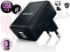 Immagine di CARICATORE DOPPIO CHARGER USB 5W 5V/1A SPINA DLP2209/12