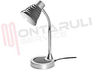 Immagine di LAMPADA TAVOLO E27 40W GRIGIA-NERA LUX DESIGN 'AMBRA'