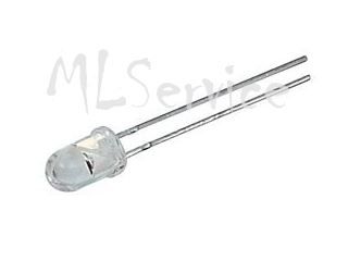Immagine di LED 5MM 2000MCD 30D BIANCO WHITE CLEAR 7200MCD 2