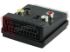 Immagine di ADATTATORE SCART 21 POLI+SWITCH IN-OUT /S-VHS /3 RCA FEMM.