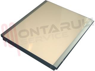 Immagine di PORTA COMPLETA DI VETRO AVORIO 635X745MM. FREEZER