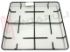 Immagine di GRIGLIA 4 FUOCHI PIATTINA 422X422MM. PER FORNELLO I-15