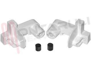 Immagine di SUPPORTO CERNIERA DX+SX COPERCHIO P/C BIANCO