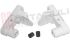 Immagine di SUPPORTO CERNIERA DX+SX COPERCHIO P/C BIANCO
