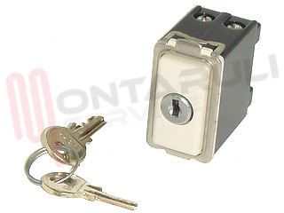Immagine di INTERRUTTORE BIPOLARE 10A CON CHIAVE BIANCO SERIE MAGIC