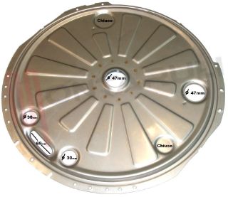 Immagine di FONDELLO VASCA INOX 3 FORI APERTI