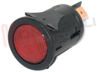 Immagine di PULSANTE + LAMPADA SPIA NERO 4 CONTATTI