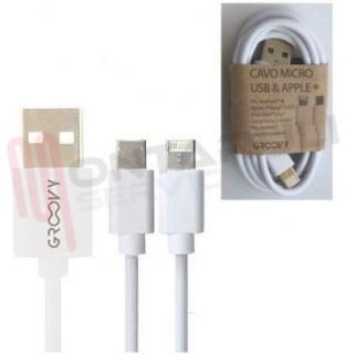 Immagine di CAVO USB A USB MAS-MAS MICRO 1MT BIANCO 8PIN APPLE - ANDROID