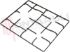 Immagine di GRIGLIA 3 FUOCHI PIATTINA 365X430MM. PER FORNELLO 330