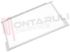Immagine di RIPIANO IN VETRO CON BORDI IN PLASTICA BIANCO 465X300MM.