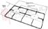 Immagine di GRIGLIA 2 FUOCHI PIATTINA 456X248MM. STAR
