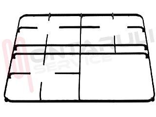 Immagine di GRIGLIA 3 FUOCHI + PIASTRA PIATTINA 445X478MM. GASFIRE