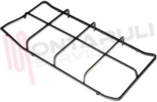 Immagine di GRIGLIA 2 FUOCHI PIATTINA 457X220MM. NERA SX