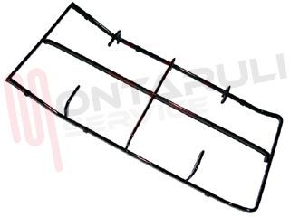 Immagine di GRIGLIA 2 FUOCHI PIATTINA 449X198X46MM. NERA CENTRALE