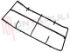 Immagine di GRIGLIA 2 FUOCHI PIATTINA 449X198X46MM. NERA CENTRALE