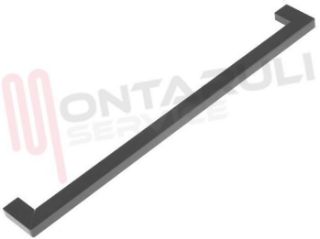 Immagine di MANIGLIA SQUADRATA NERO LUCIDO SC485N8 L=400MM.