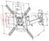 Immagine di SUPPORTO PER SCHERMI PIATTI FLAT ORIENTABILE TV 22"-55''