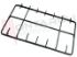 Immagine di GRIGLIA 2 FUOCHI PIATTINA 457X255MM. NERA REX
