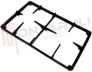 Immagine di GRIGLIA 2 FUOCHI GHISA 410X255MM. ZOPPAS