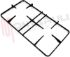 Immagine di GRIGLIA 2 FUOCHI PIATTINA 445X235MM. LIGMAR