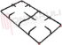 Immagine di GRIGLIA 2 FUOCHI PIATTINA 432X225MM. LOFRA