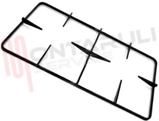 Immagine di GRIGLIA 2 FUOCHI PIATTINA 477X275MM. MARRONE GLEMGAS