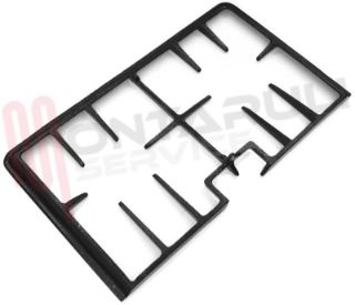 Immagine di GRIGLIA 2 FUOCHI GHISA 485X280MM. NERA SOVRANA