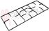 Immagine di GRIGLIA 3 FUOCHI PIATTINA 532X220MM. PARKER