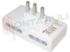 Immagine di ADATTATORE QUADRUPLO PIATTO 4 PRESE 2P+T 16A BIANCO