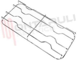 Immagine di GRIGLIA 2 FUOCHI FILO 455X208MM. CROMATA NARDI