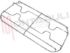 Immagine di GRIGLIA 2 FUOCHI FILO 462X240MM. CROMATA SMALVIC