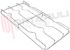 Immagine di GRIGLIA 2 FUOCHI FILO 482X239MM. CROMATA ARISTON
