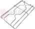 Immagine di GRIGLIA 2 FUOCHI FILO 402X230MM. CROMATA ARISTON