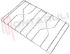 Immagine di GRIGLIA 2 FUOCHI FILO 452X279MM. INOX ZANUSSI
