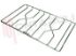 Immagine di GRIGLIA 2 FUOCHI FILO 453X278MM. INOX DX ZANUSSI