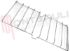 Immagine di GRIGLIA 2 FUOCHI FILO 475X259MM. CROMATA ZANUSSI