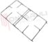 Immagine di GRIGLIA 2 FUOCHI FILO 470X263MM. CROMATA IGNIS