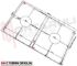 Immagine di GRIGLIA 2 FUOCHI FILO 470X263MM. CROMATA IGNIS