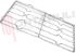 Immagine di GRIGLIA 2 FUOCHI FILO 489X258MM. INOX ARISTON