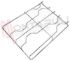 Immagine di GRIGLIA 3 FUOCHI FILO 405X310MM. CROMATA CAMPOMATIC