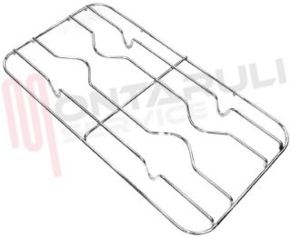Immagine di GRIGLIA 2 FUOCHI FILO 500X265MM. CROMATA BOMPANI