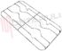 Immagine di GRIGLIA 2 FUOCHI FILO 500X265MM. CROMATA BOMPANI