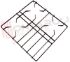 Immagine di GRIGLIA 3 FUOCHI + APPOGGIO PIATTINA 462X453MM MARRONE IGNIS