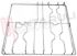 Immagine di GRIGLIA 3 FUOCHI+PIASTRA FILO 463X473MM. INOX ELBA