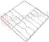 Immagine di GRIGLIA 3 FUOCHI FILO 459X449MM. CROMATA PIOLI BASSI  SMEG