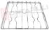 Immagine di GRIGLIA 4 FUOCHI FILO 478X446MM. CROMATA GASFIRE